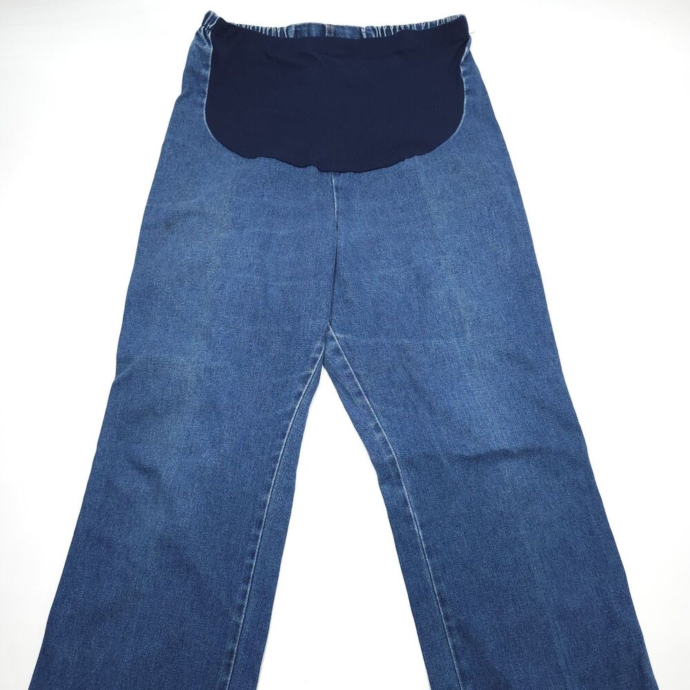 Vintage Wrangler Maternity Jeans Size 13/14 Blue Denim 29 Inseam Made In USA 80s
